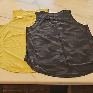 LULULEMON WOMENS ATHLETICA SCULPT TANK TOPS LOT OF 2